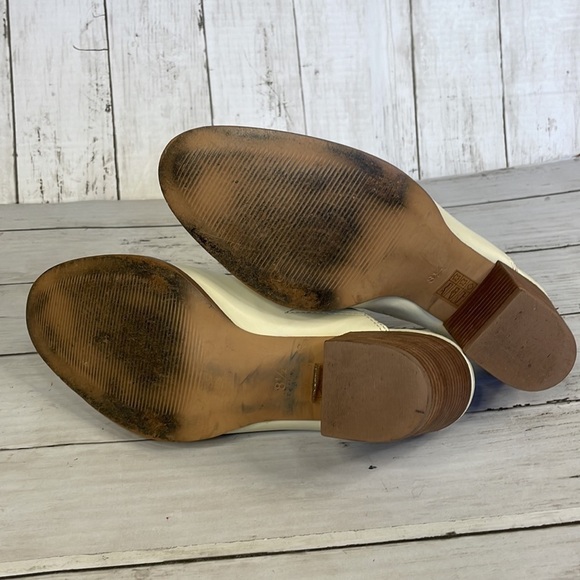 Madewell Cream The Harper Block Heeled Mule - Picture 7 of 13